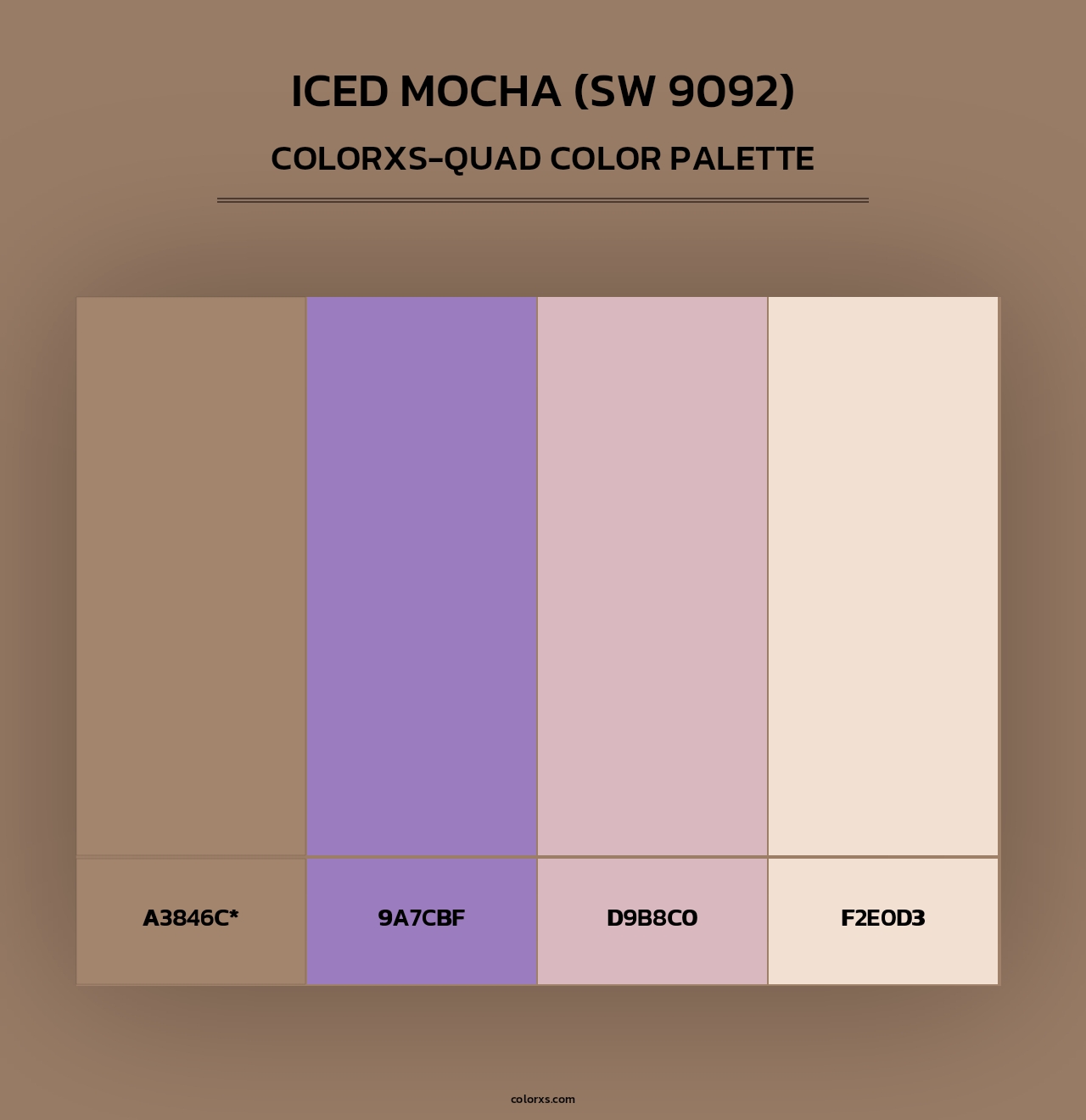 Iced Mocha (SW 9092) - Colorxs Quad Palette