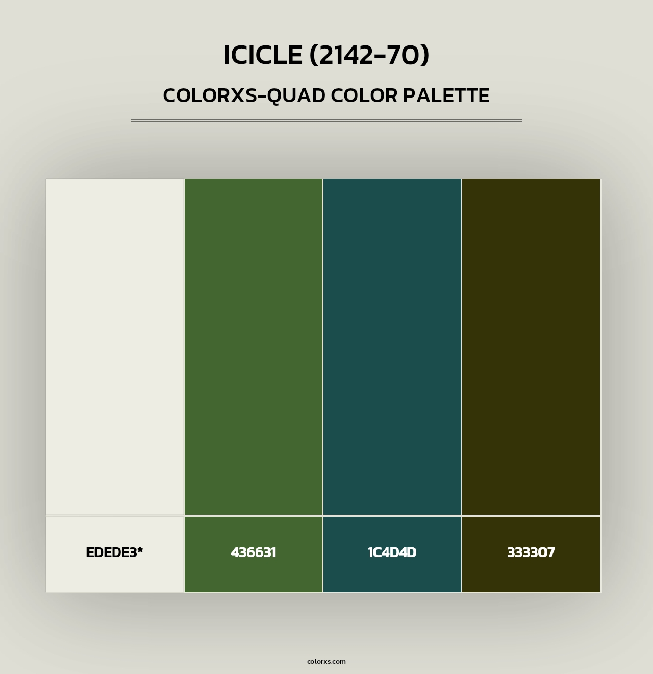 Icicle (2142-70) - Colorxs Quad Palette
