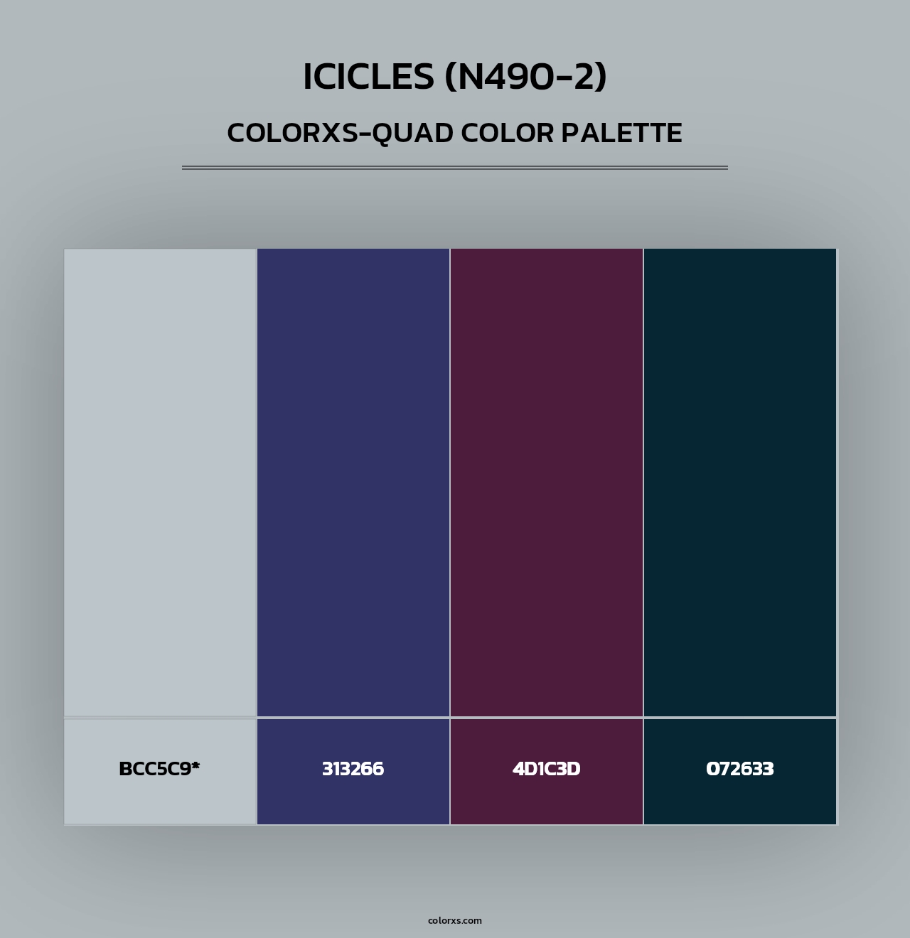 Icicles (N490-2) - Colorxs Quad Palette
