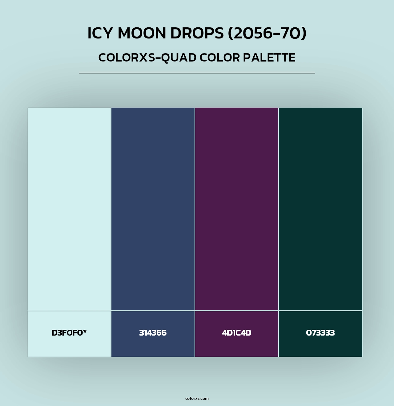 Icy Moon Drops (2056-70) - Colorxs Quad Palette