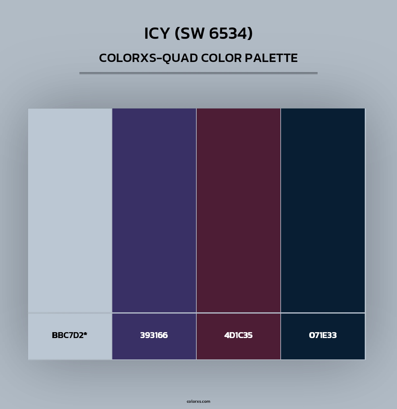 Icy (SW 6534) - Colorxs Quad Palette
