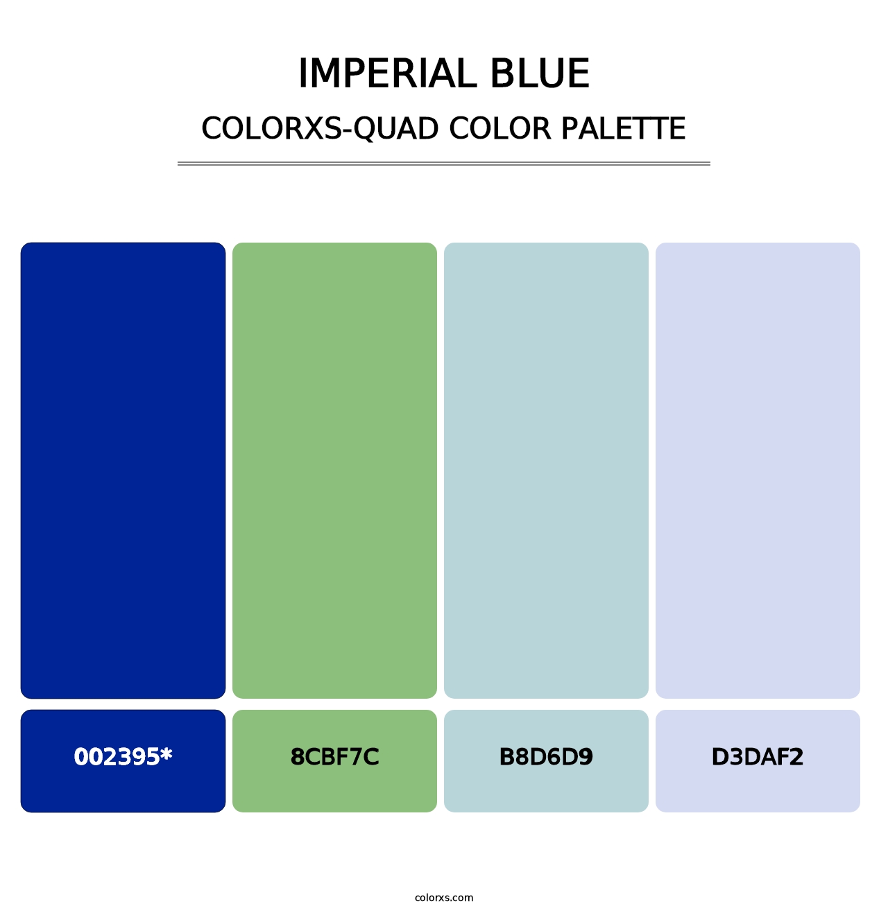 Imperial Blue - Colorxs Quad Palette
