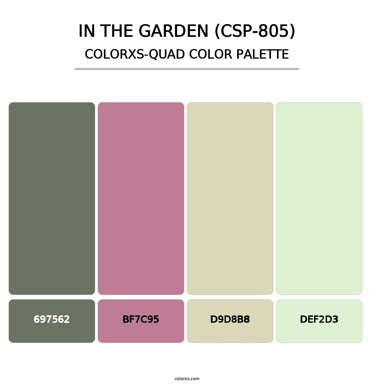 In the Garden (CSP-805) - Colorxs Quad Palette