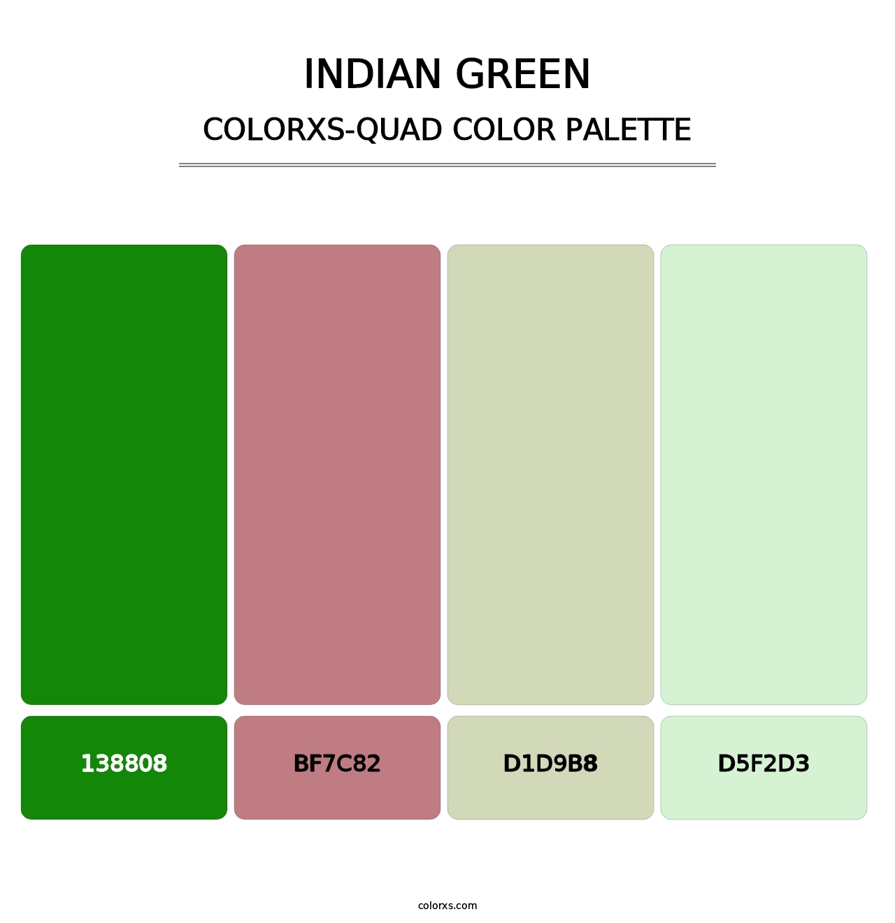 Indian Green - Colorxs Quad Palette