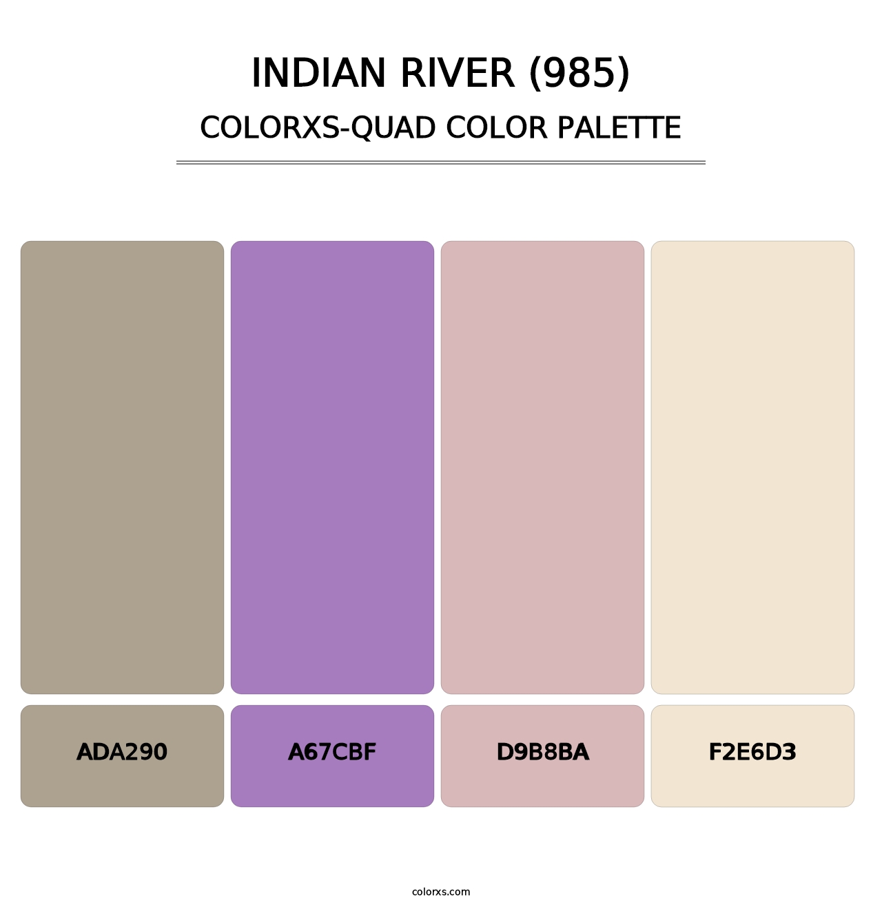 Indian River (985) - Colorxs Quad Palette