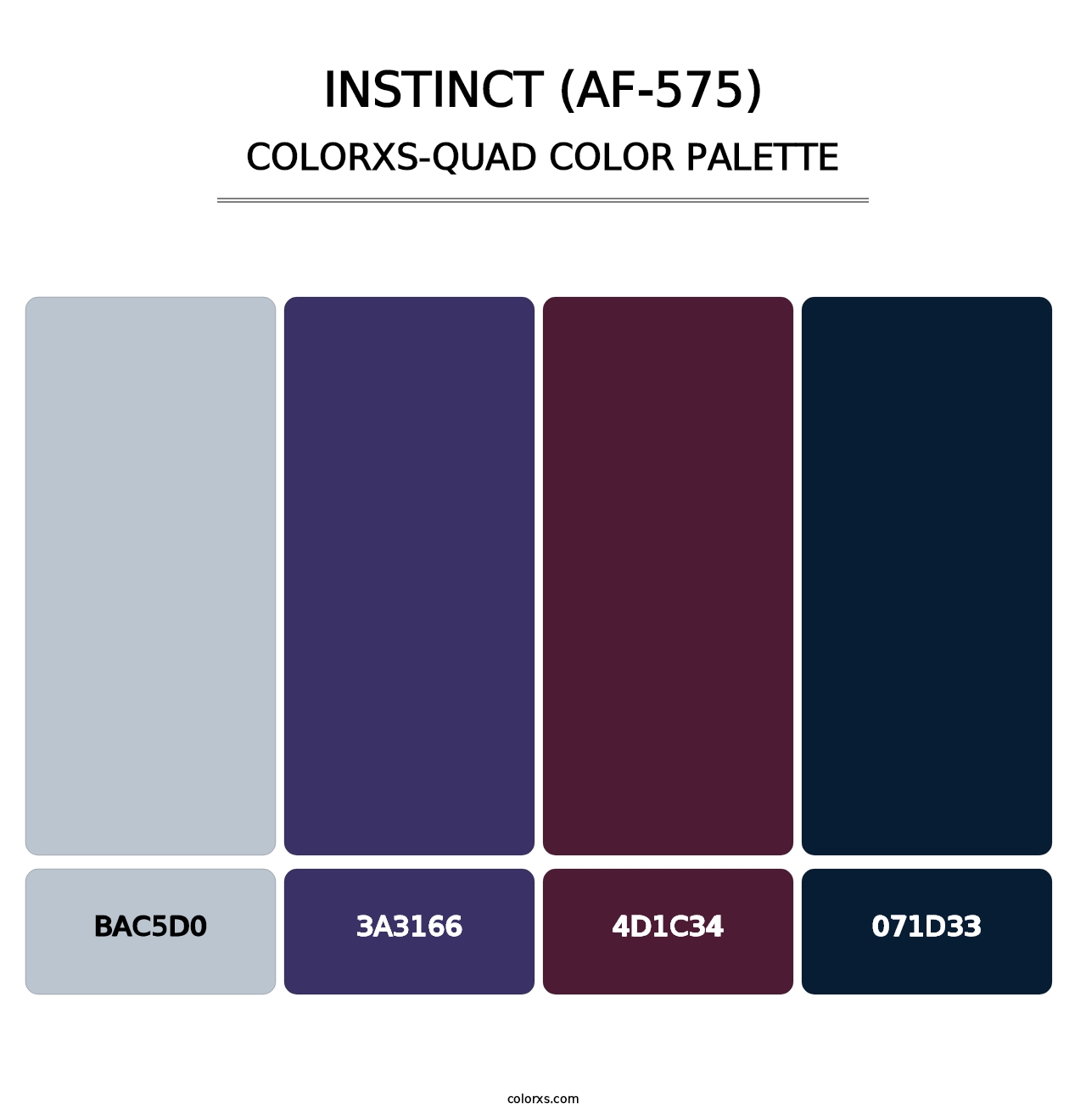 Instinct (AF-575) - Colorxs Quad Palette