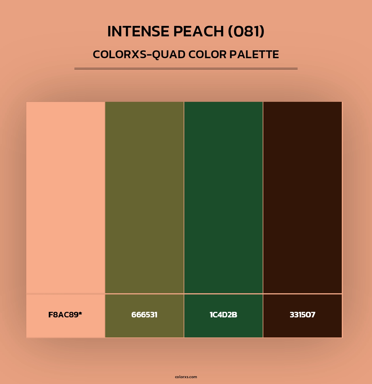 Intense Peach (081) - Colorxs Quad Palette