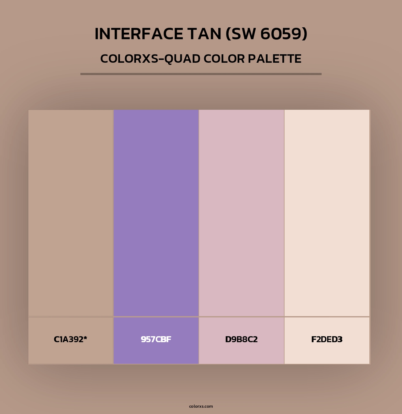 Interface Tan (SW 6059) - Colorxs Quad Palette