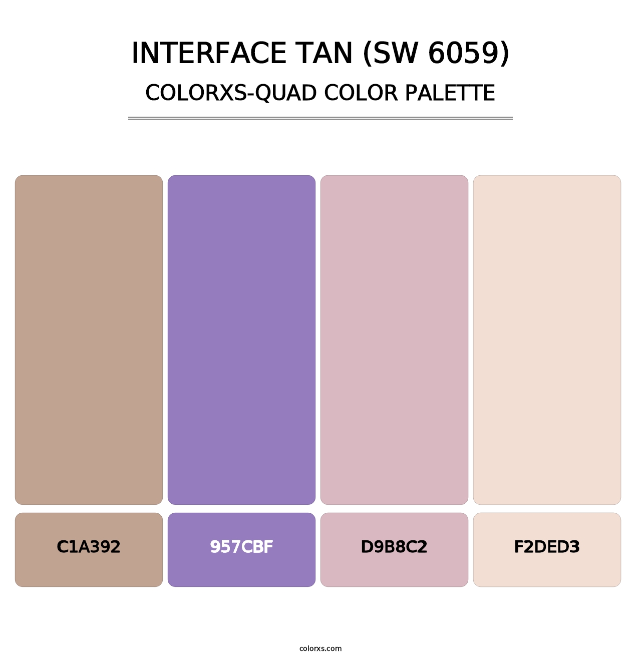 Interface Tan (SW 6059) - Colorxs Quad Palette