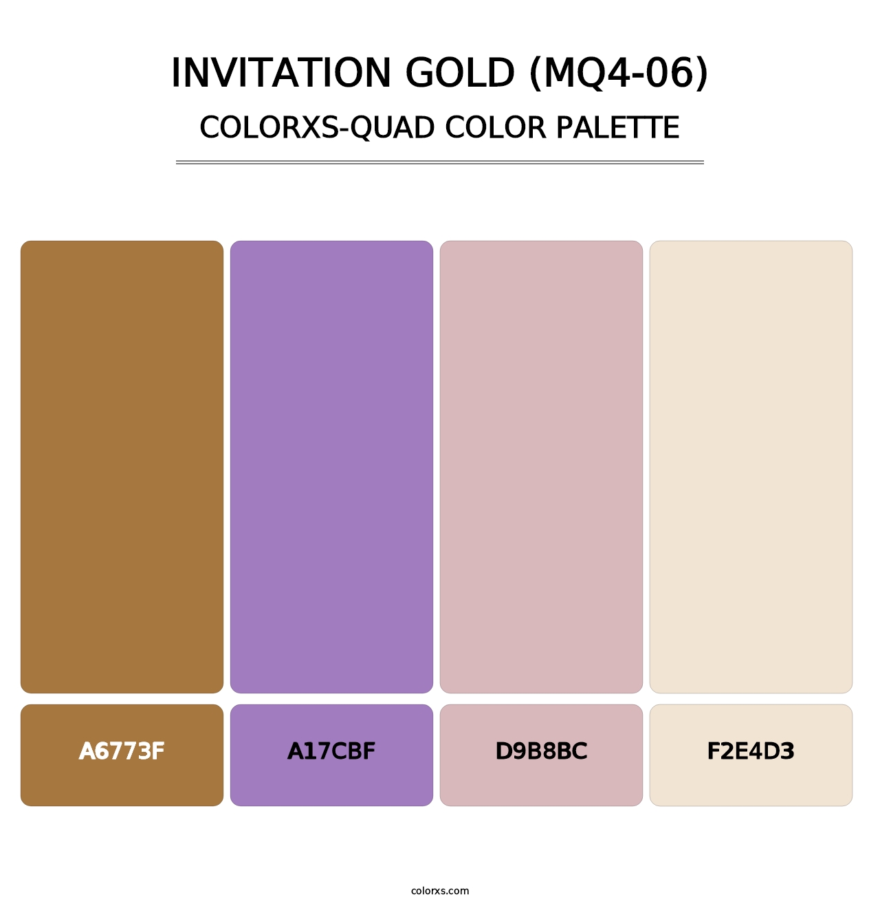 Invitation Gold (MQ4-06) - Colorxs Quad Palette
