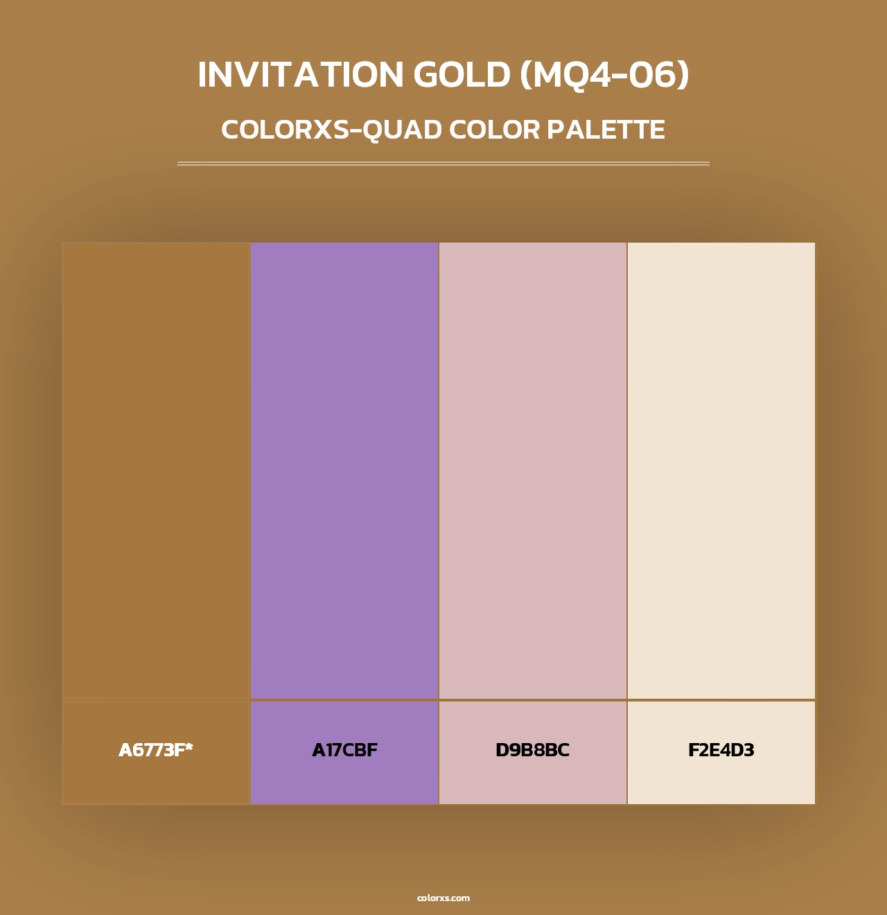 Invitation Gold (MQ4-06) - Colorxs Quad Palette