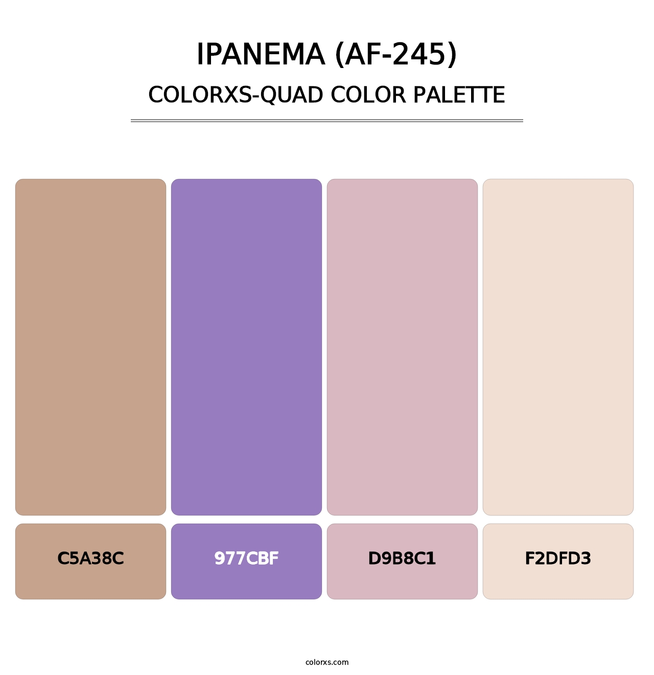 Ipanema (AF-245) - Colorxs Quad Palette