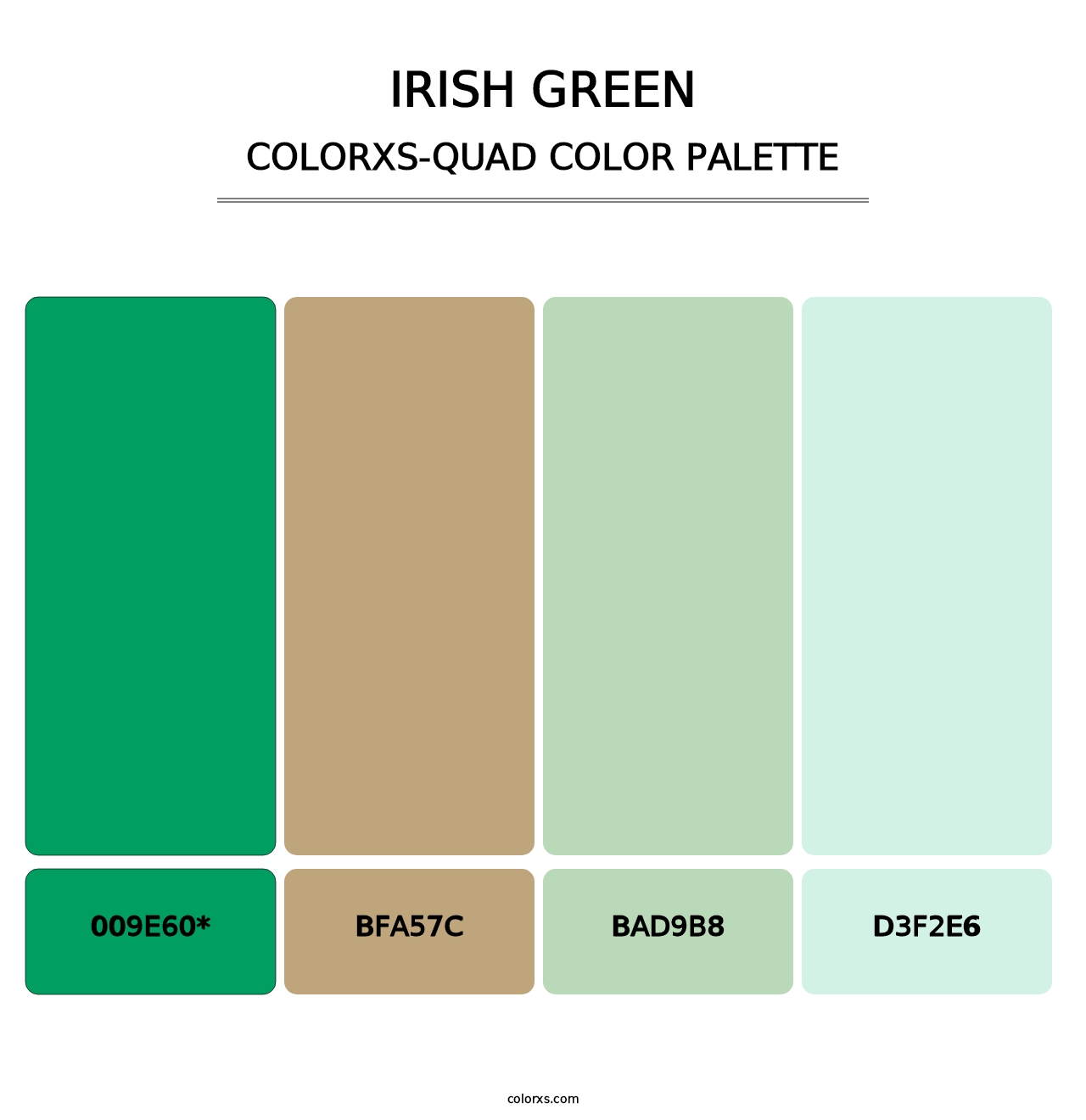Irish Green - Colorxs Quad Palette
