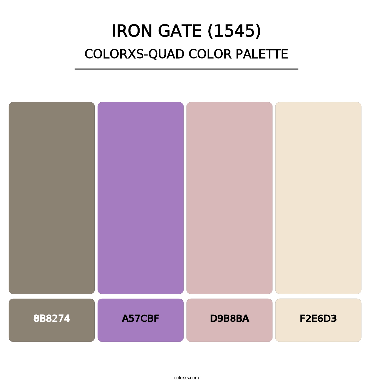 Iron Gate (1545) - Colorxs Quad Palette