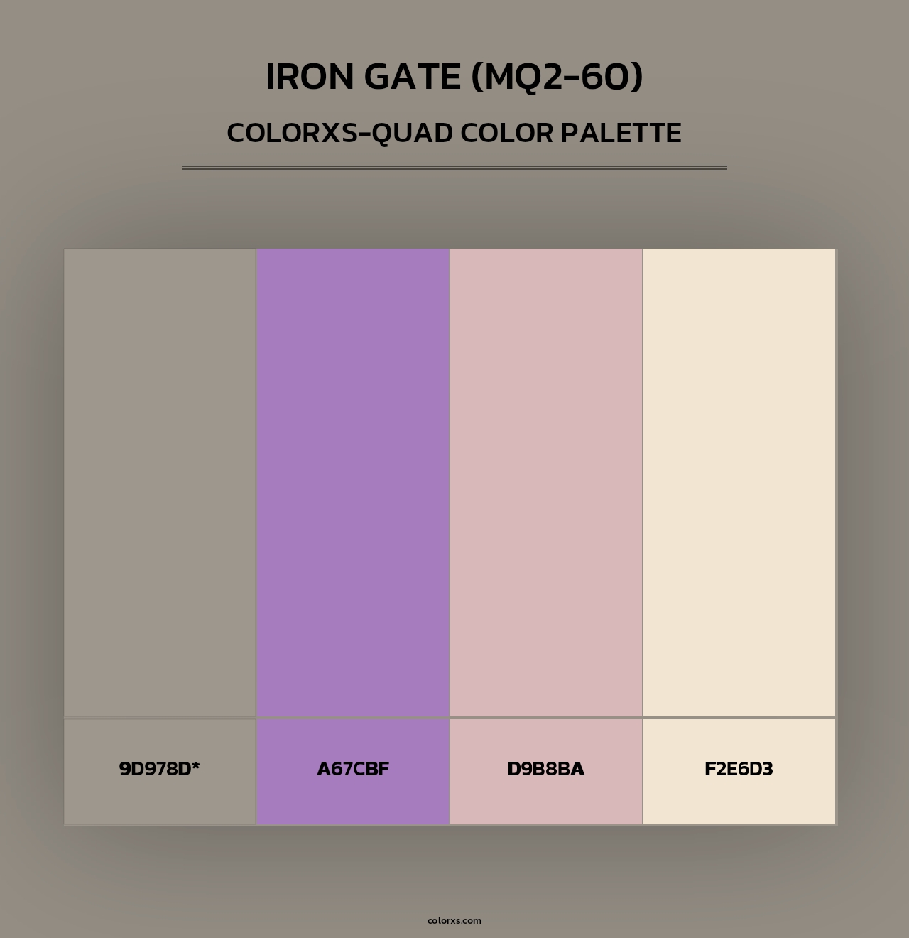Iron Gate (MQ2-60) - Colorxs Quad Palette