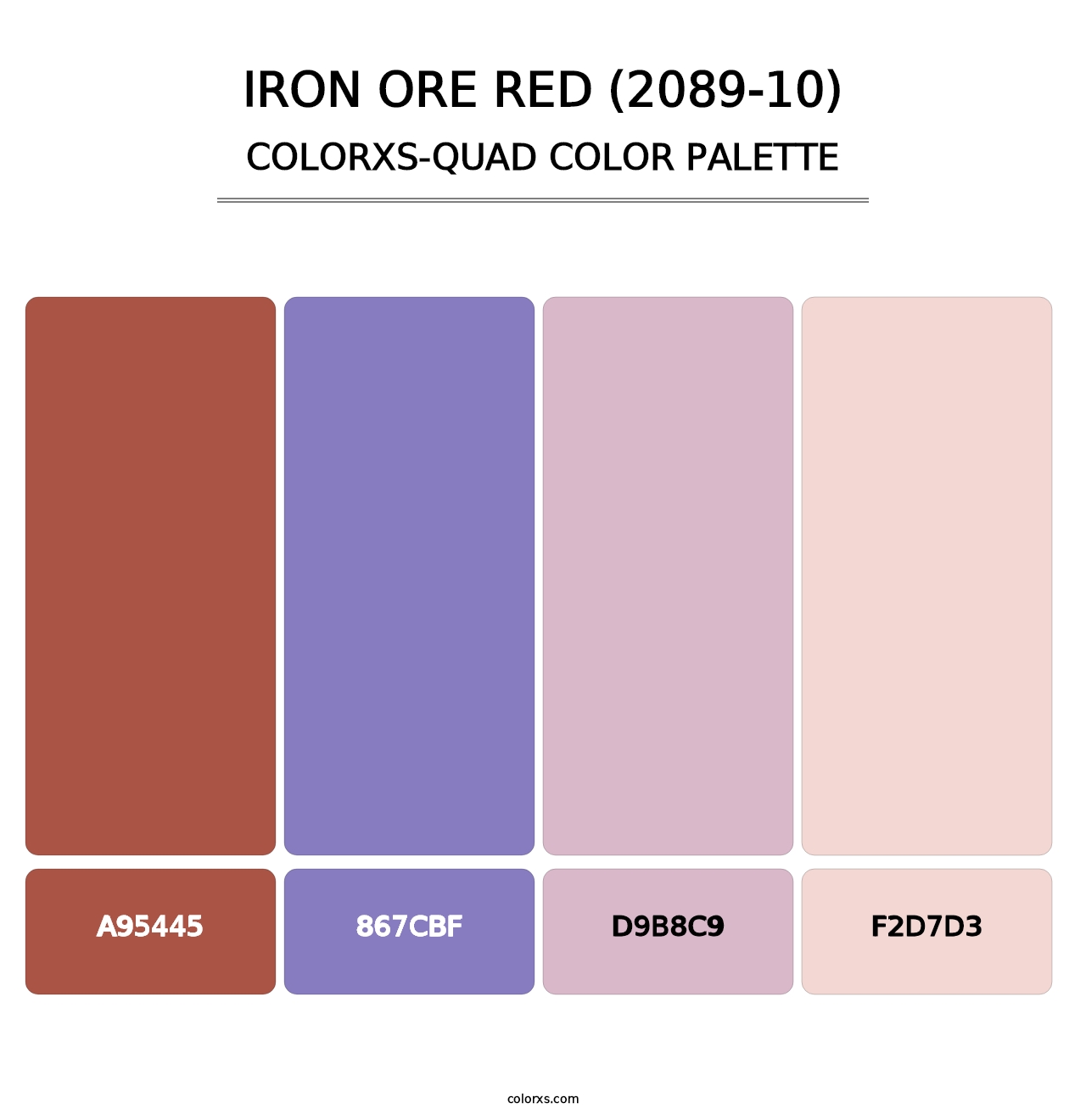 Iron Ore Red (2089-10) - Colorxs Quad Palette