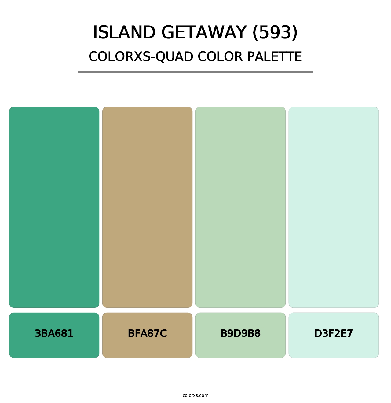 Island Getaway (593) - Colorxs Quad Palette