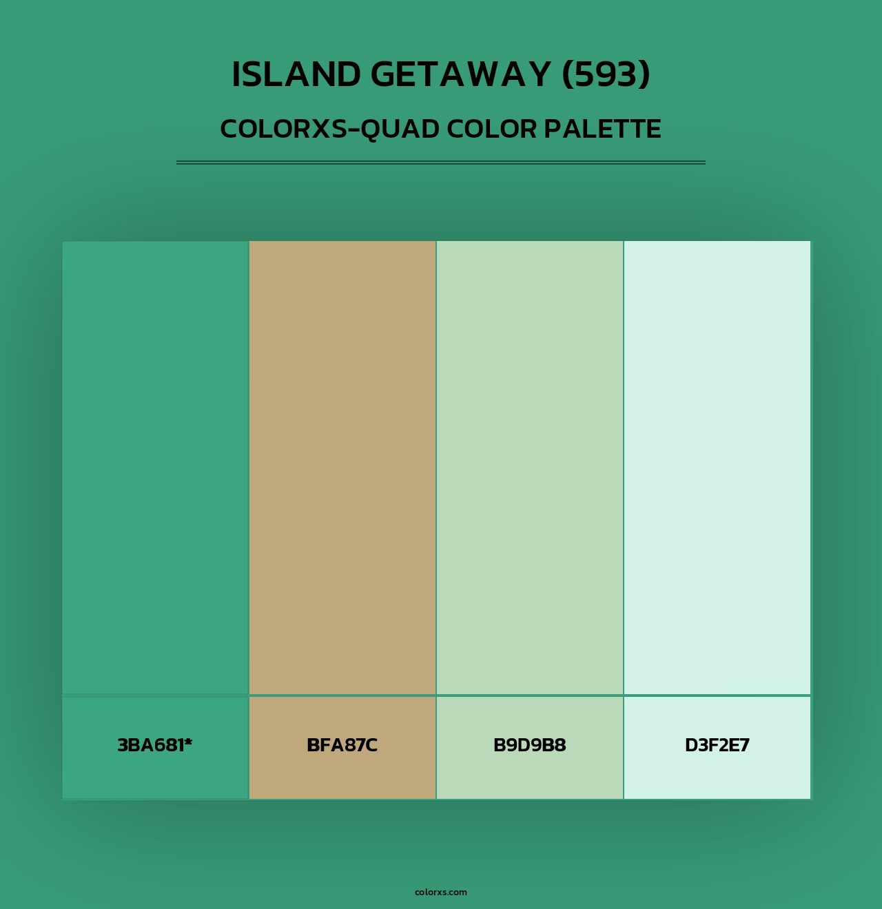 Island Getaway (593) - Colorxs Quad Palette
