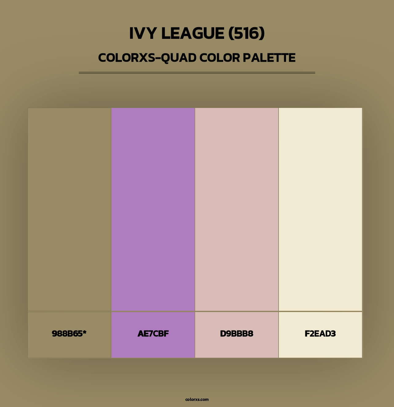 Ivy League (516) - Colorxs Quad Palette