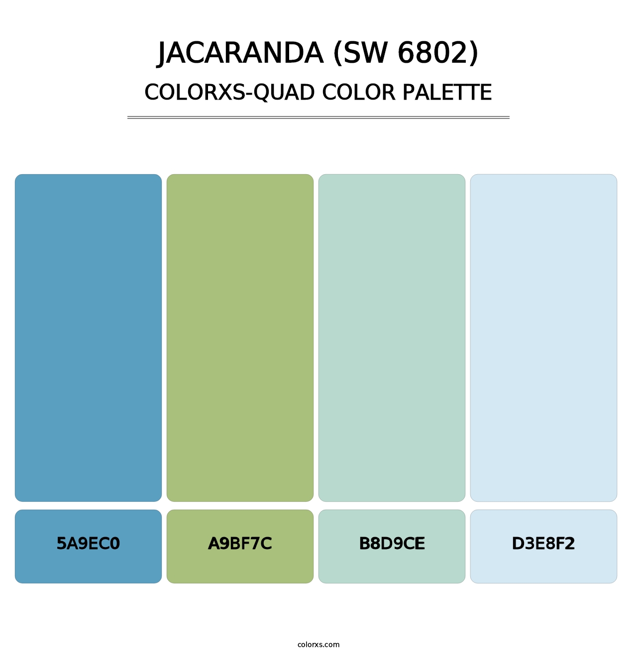Jacaranda (SW 6802) - Colorxs Quad Palette