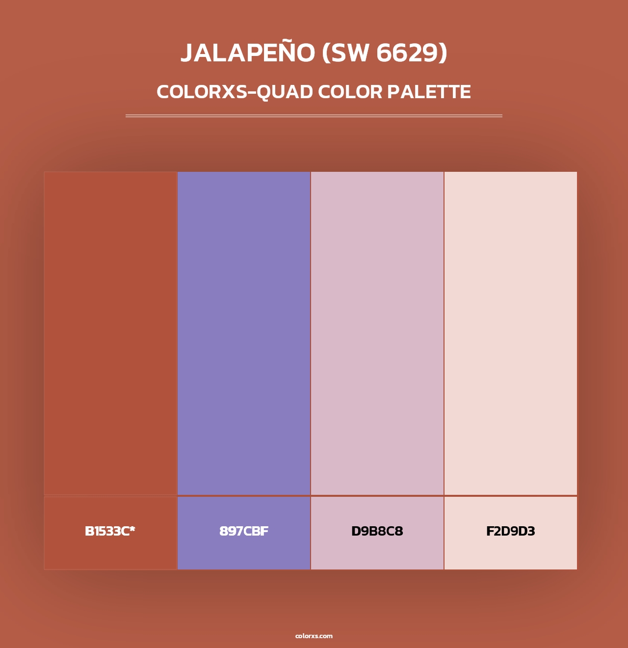 Jalapeño (SW 6629) - Colorxs Quad Palette