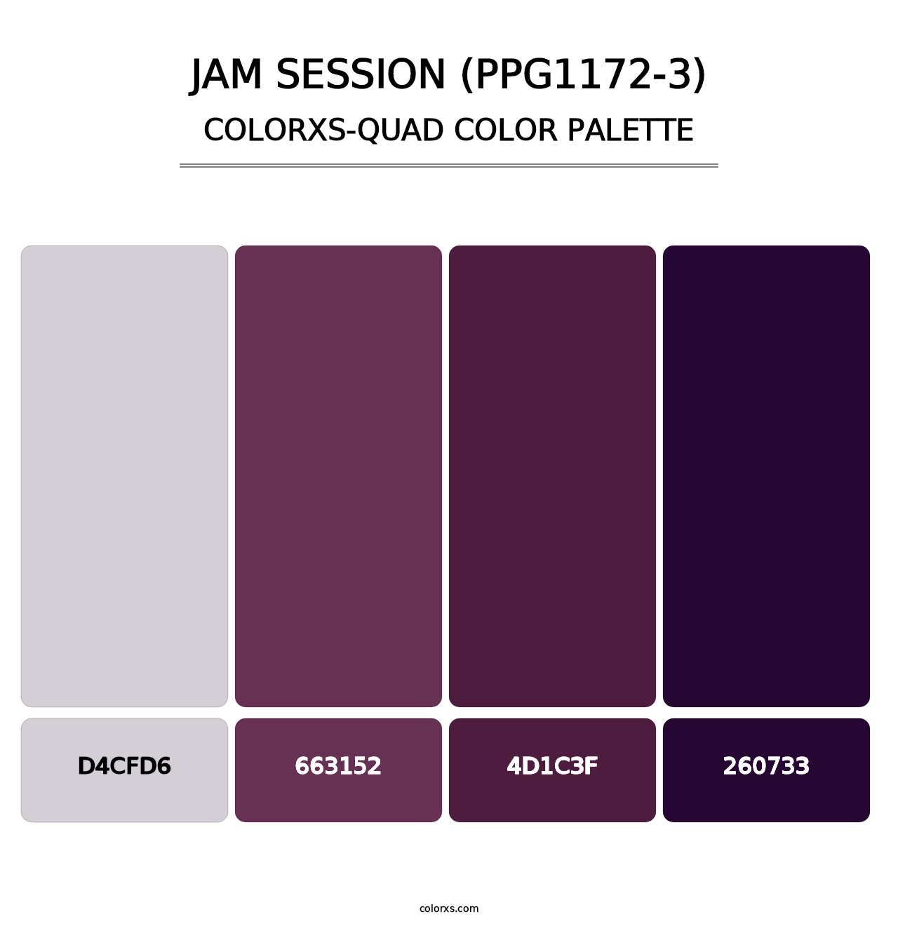 Jam Session (PPG1172-3) - Colorxs Quad Palette