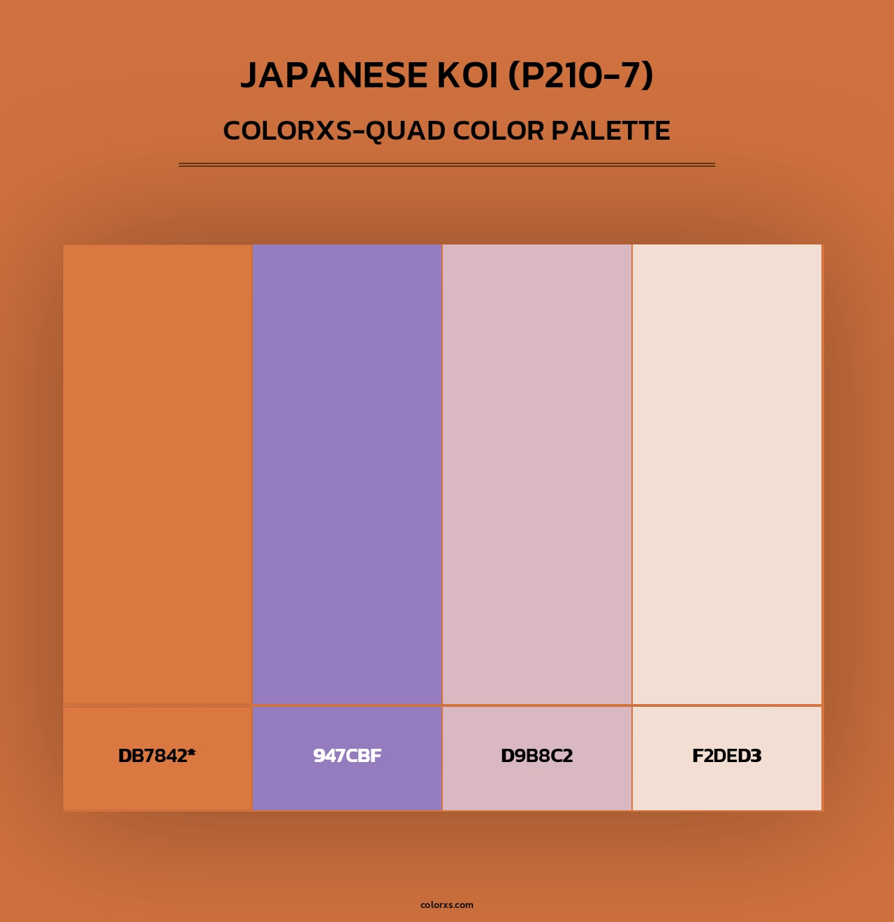 Japanese Koi (P210-7) - Colorxs Quad Palette