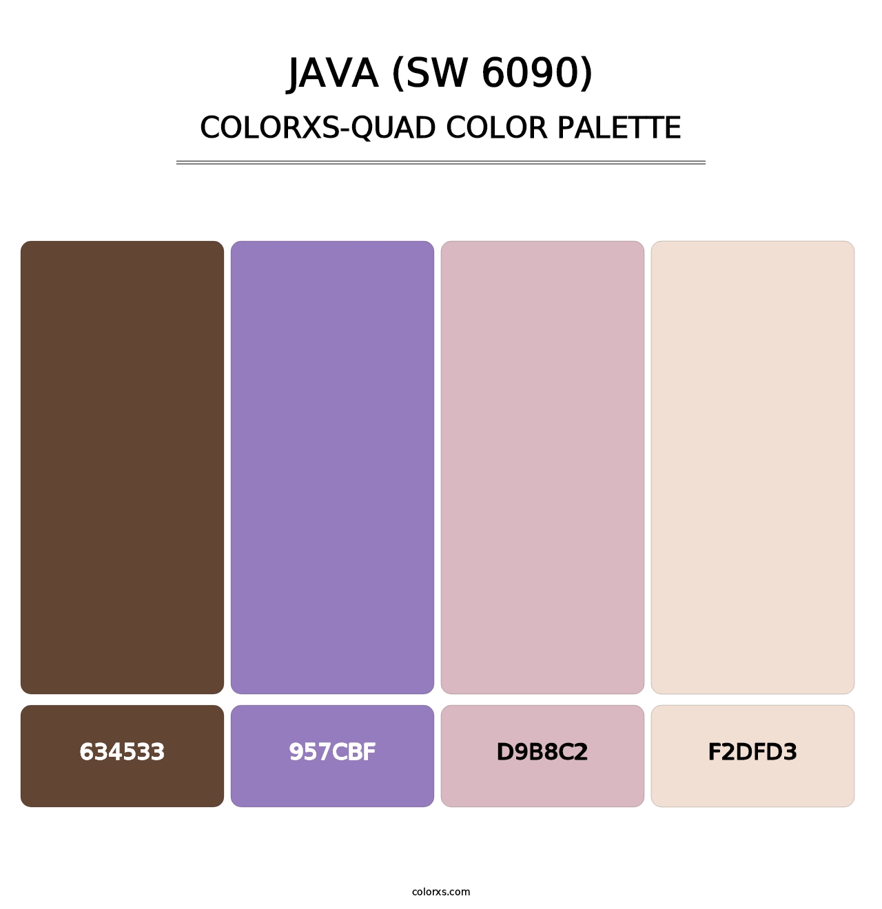 Java (SW 6090) - Colorxs Quad Palette