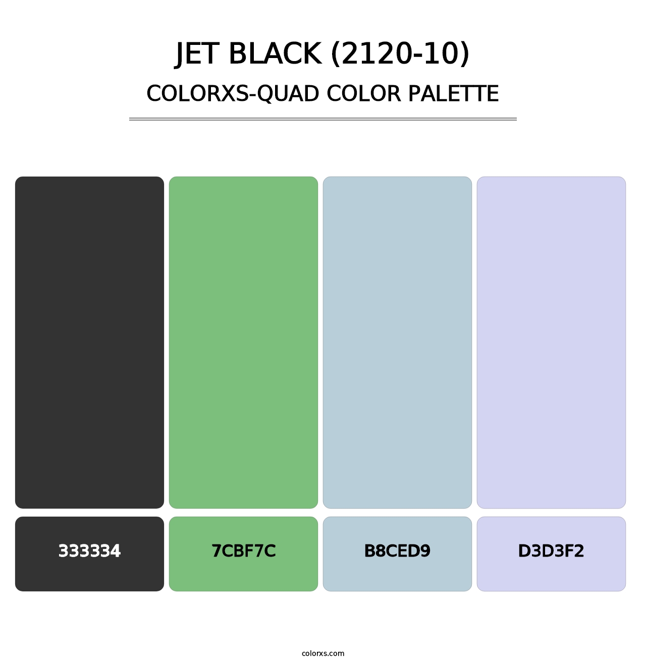 Jet Black (2120-10) - Colorxs Quad Palette