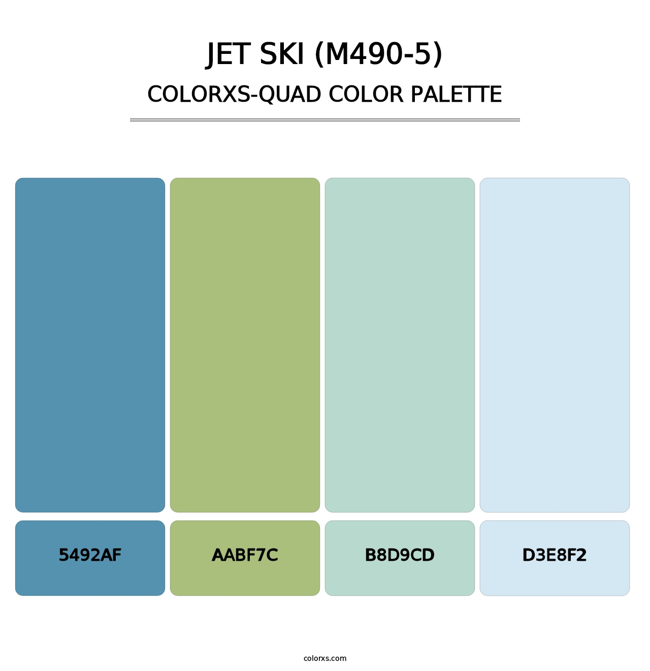 Jet Ski (M490-5) - Colorxs Quad Palette