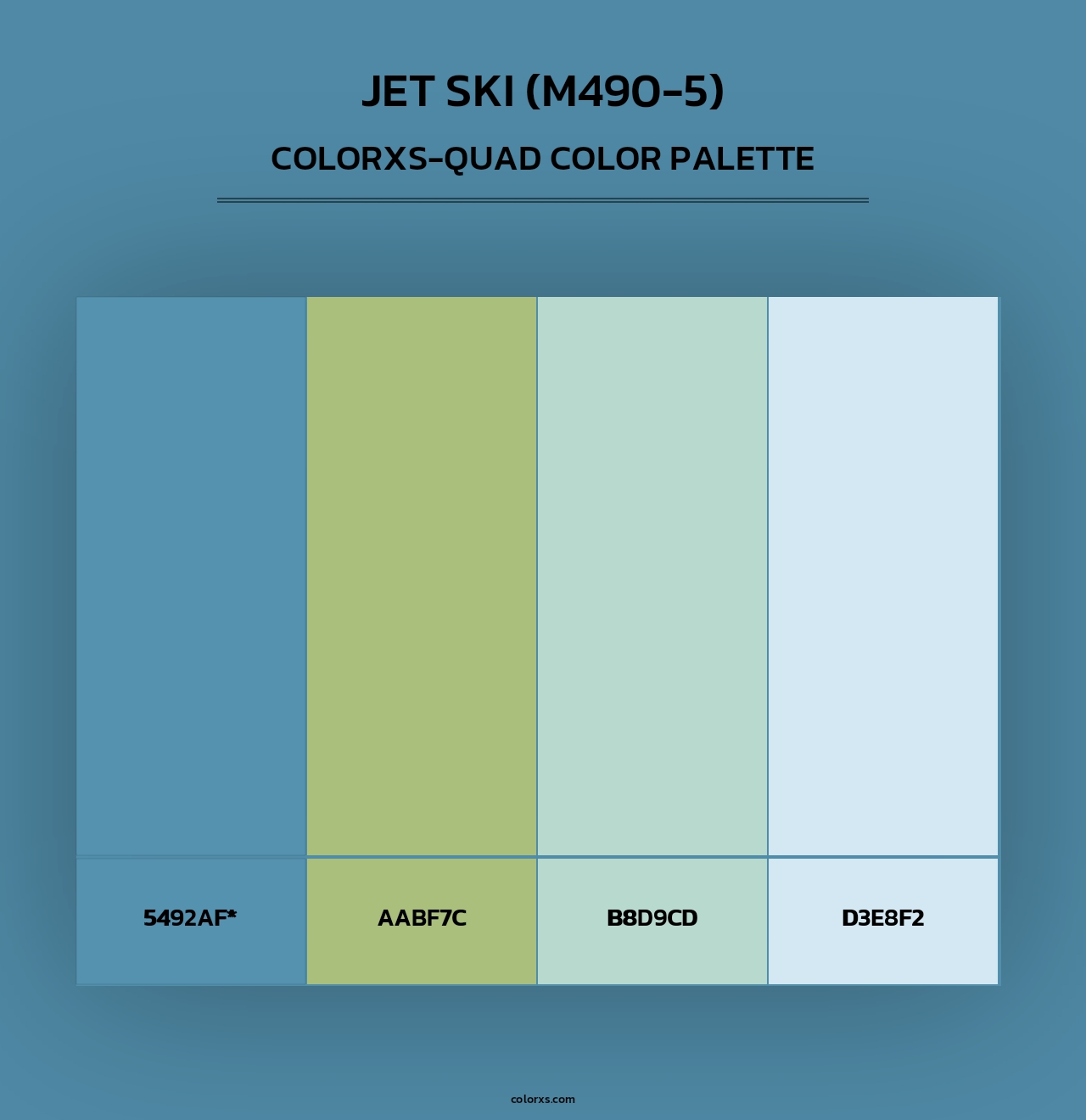 Jet Ski (M490-5) - Colorxs Quad Palette