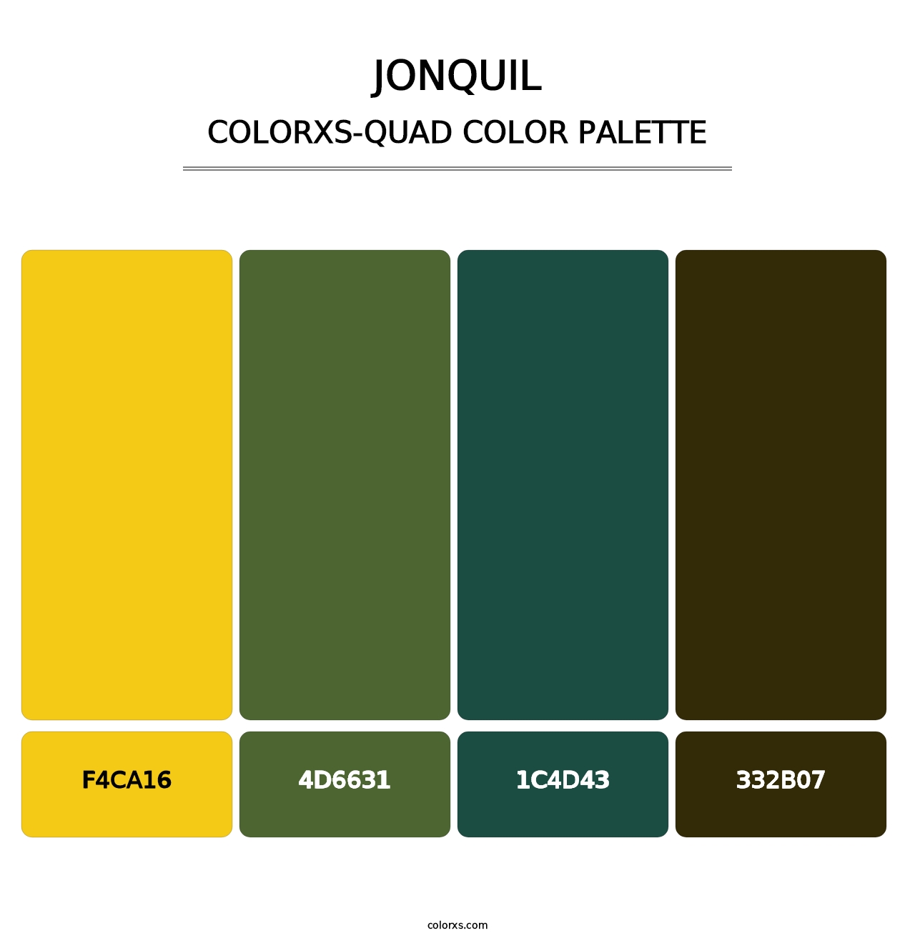 Jonquil - Colorxs Quad Palette