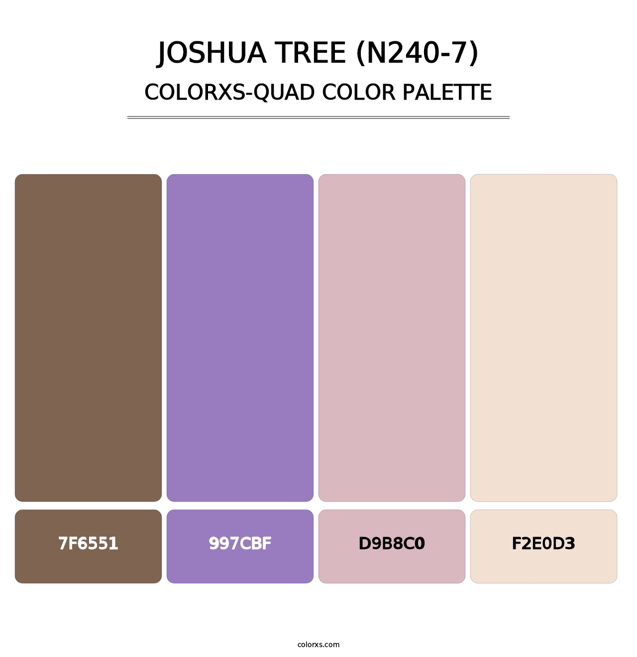 Joshua Tree (N240-7) - Colorxs Quad Palette