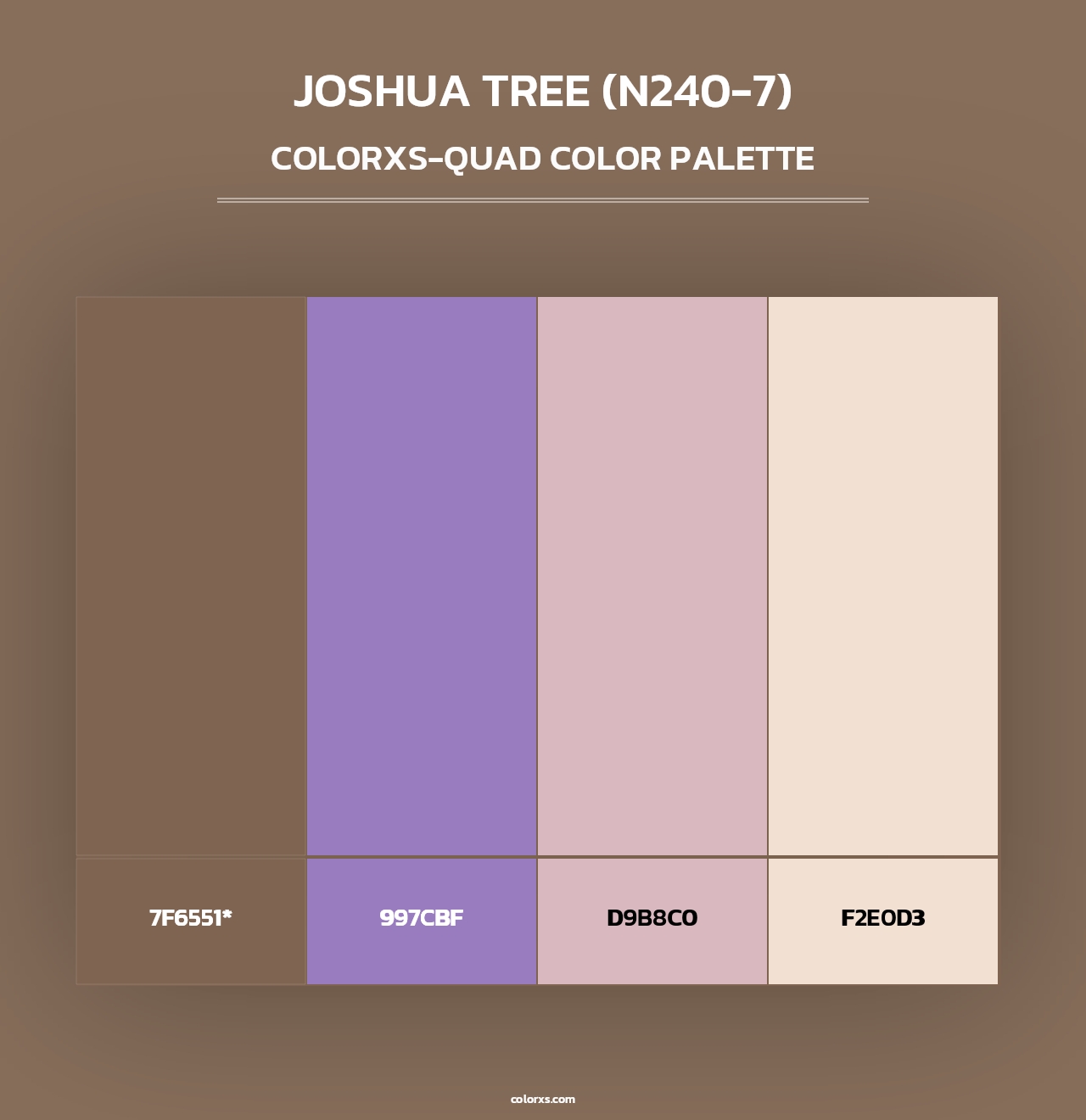 Joshua Tree (N240-7) - Colorxs Quad Palette