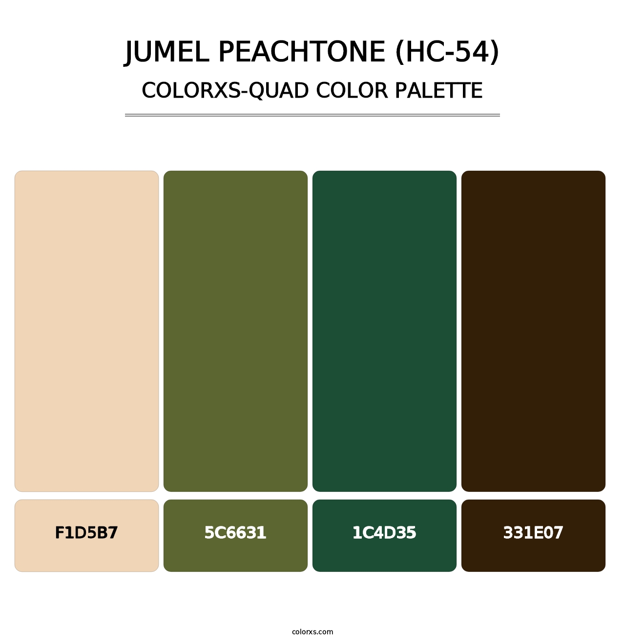 Jumel Peachtone (HC-54) - Colorxs Quad Palette