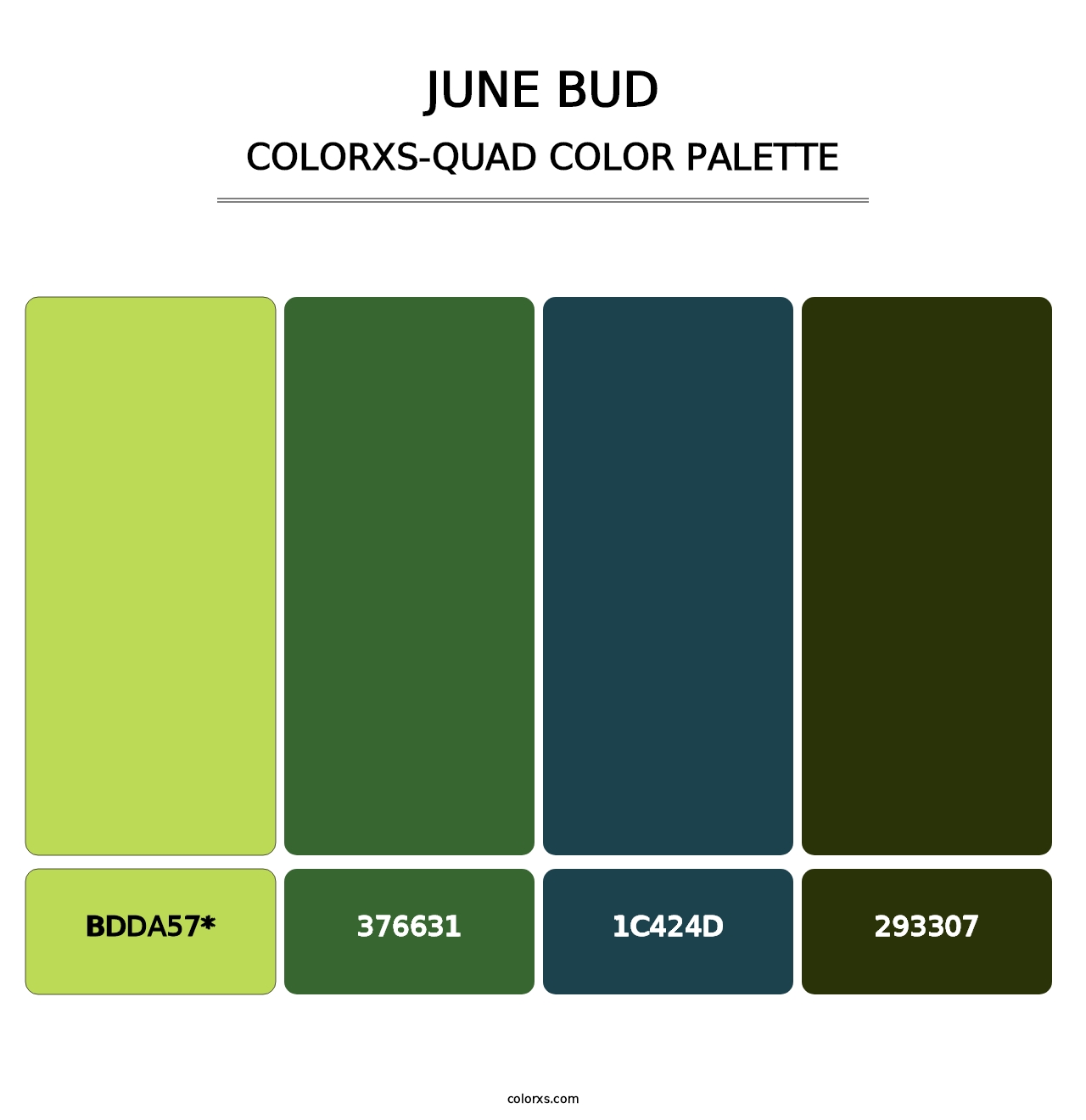 June Bud - Colorxs Quad Palette