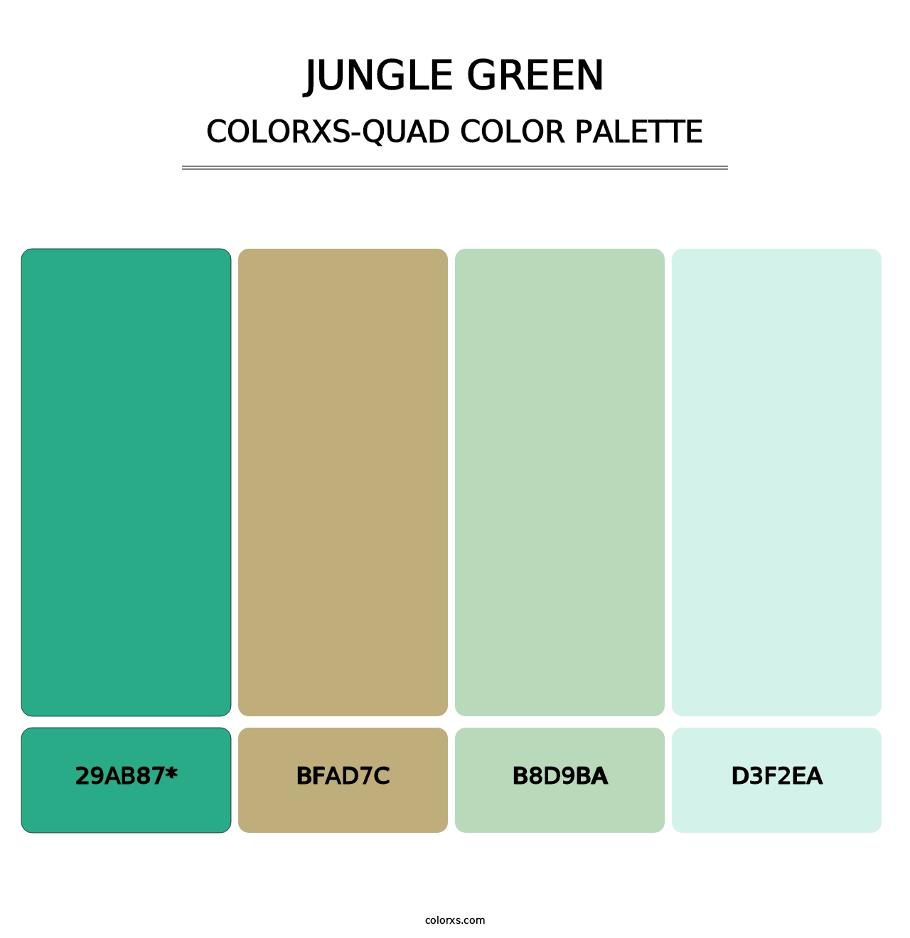 Jungle Green - Colorxs Quad Palette