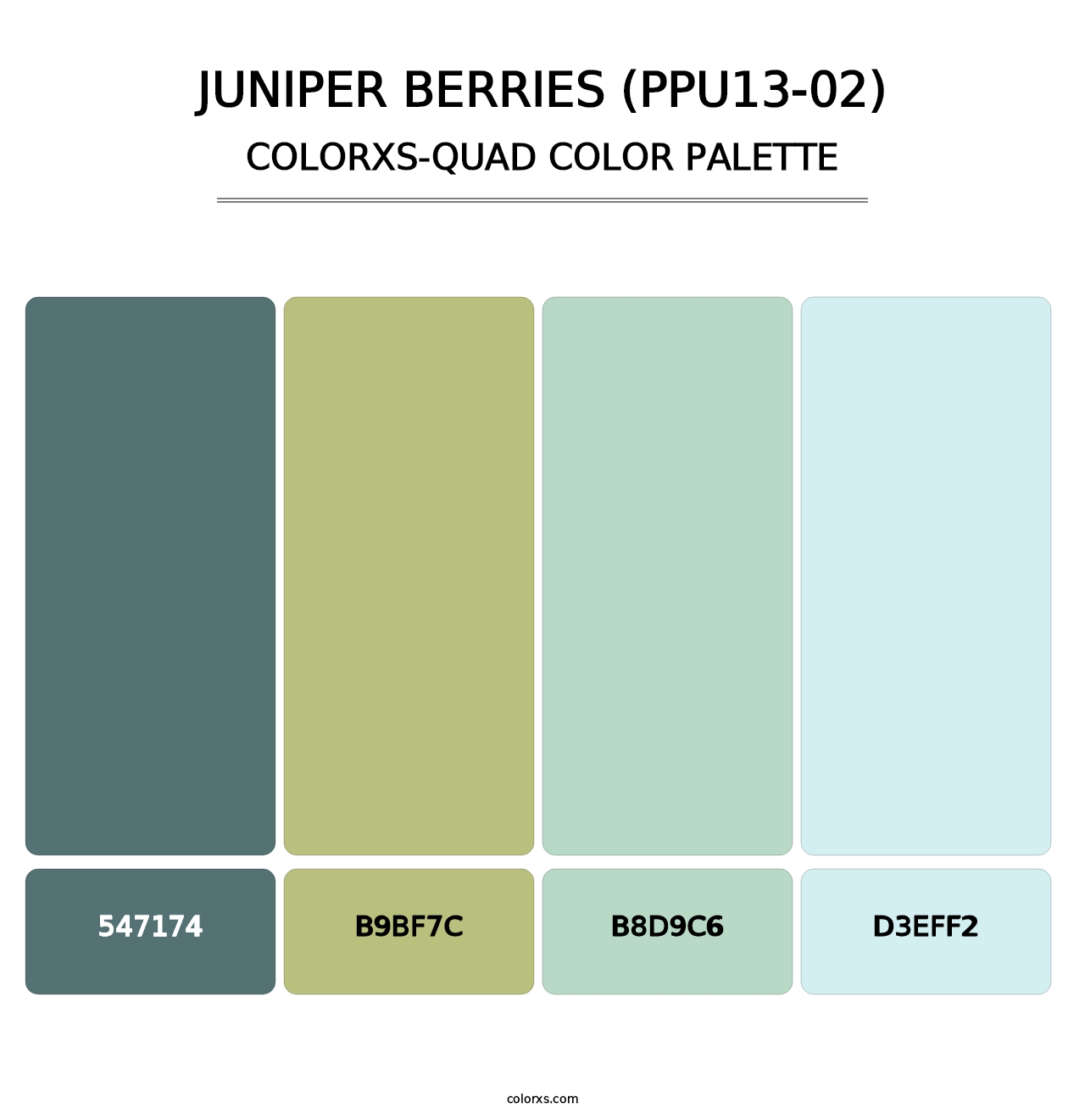 Juniper Berries (PPU13-02) - Colorxs Quad Palette