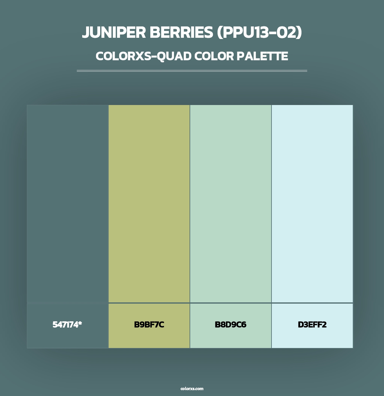 Juniper Berries (PPU13-02) - Colorxs Quad Palette