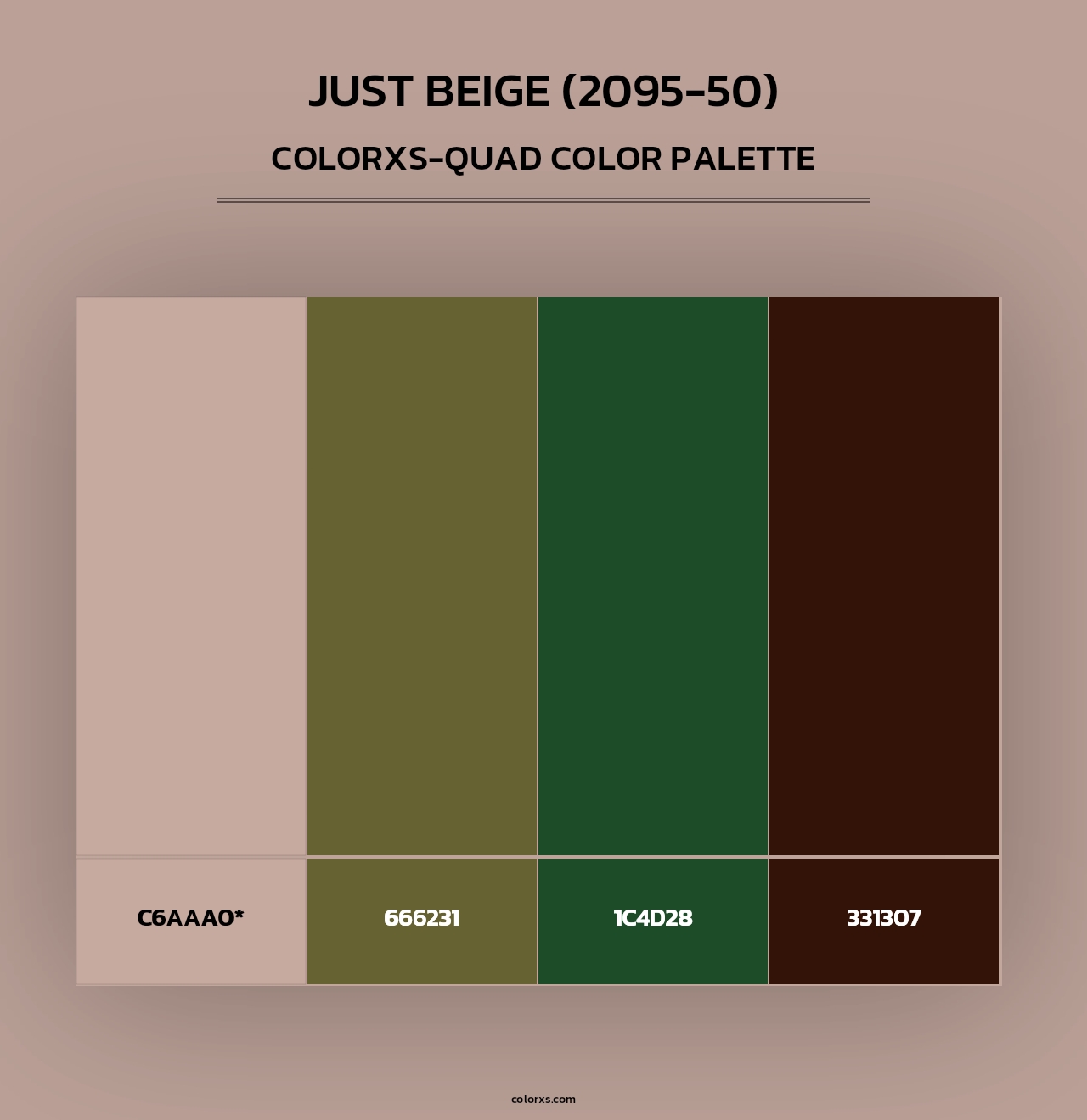 Just Beige (2095-50) - Colorxs Quad Palette