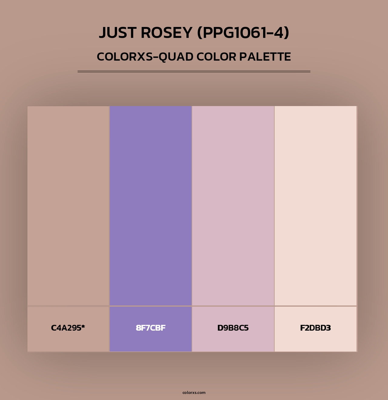 Just Rosey (PPG1061-4) - Colorxs Quad Palette