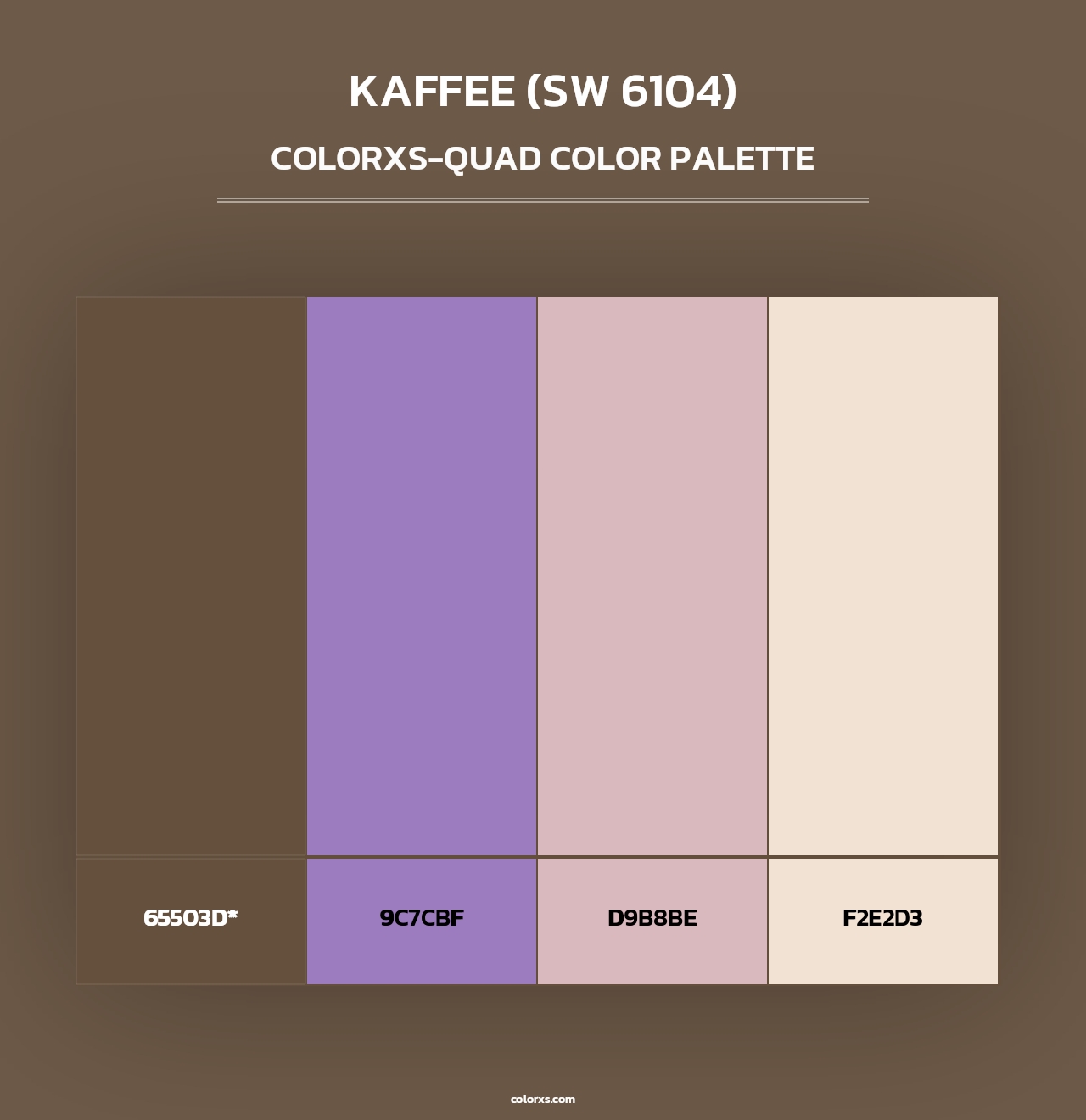Kaffee (SW 6104) - Colorxs Quad Palette
