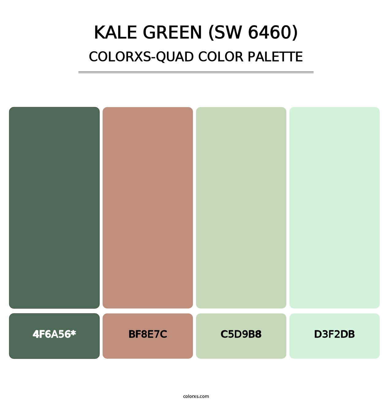 Kale Green (SW 6460) - Colorxs Quad Palette