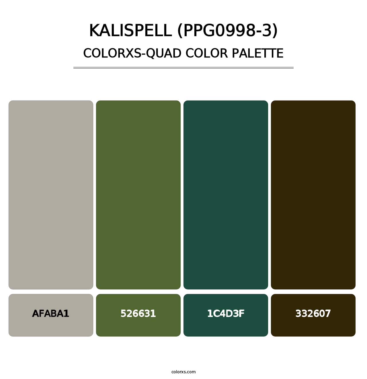Kalispell (PPG0998-3) - Colorxs Quad Palette