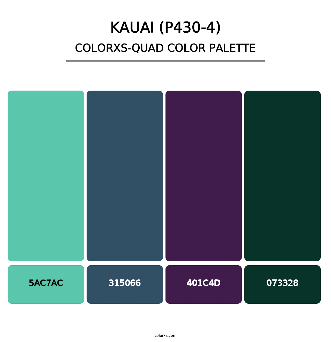 Kauai (P430-4) - Colorxs Quad Palette