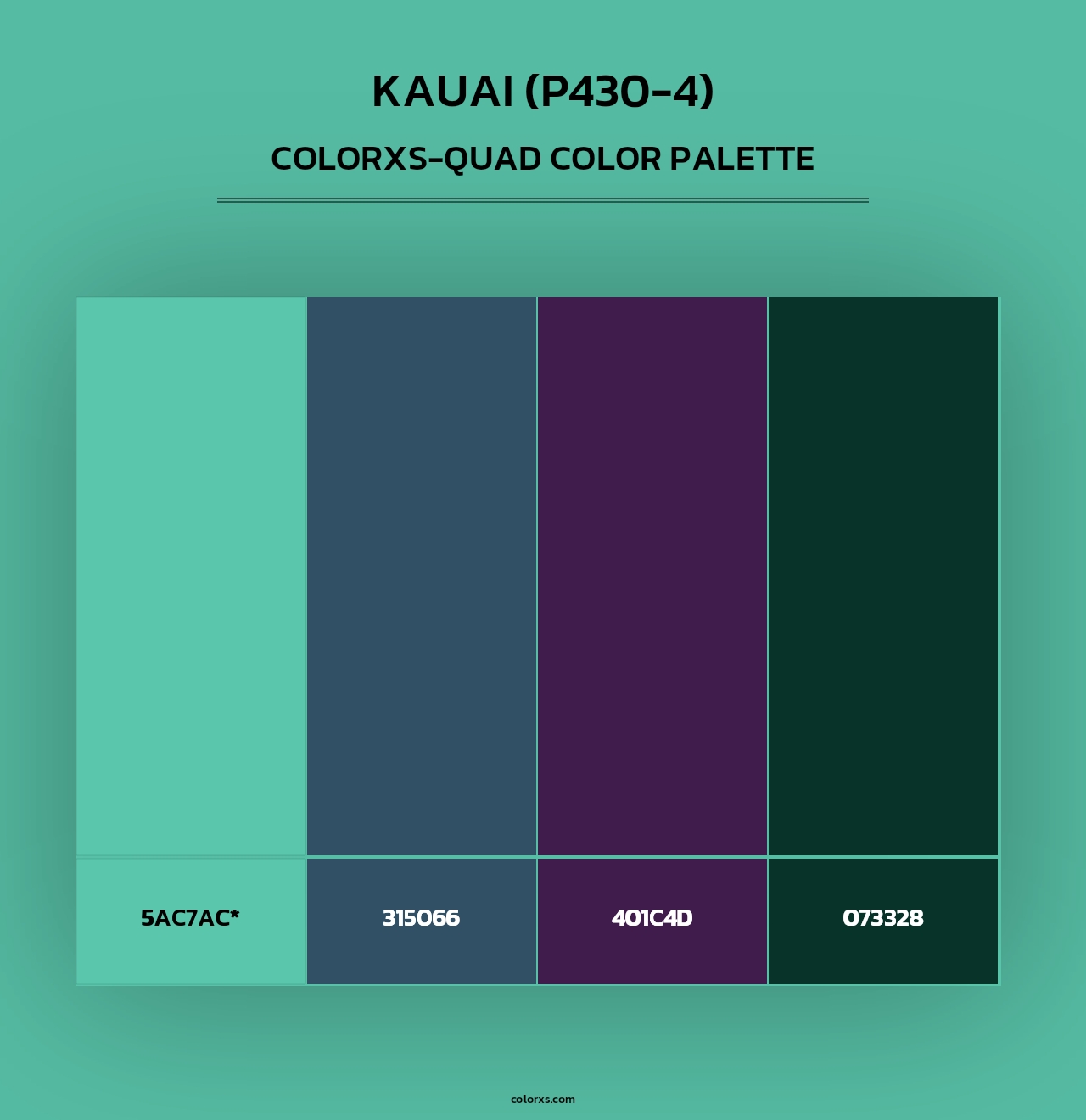 Kauai (P430-4) - Colorxs Quad Palette