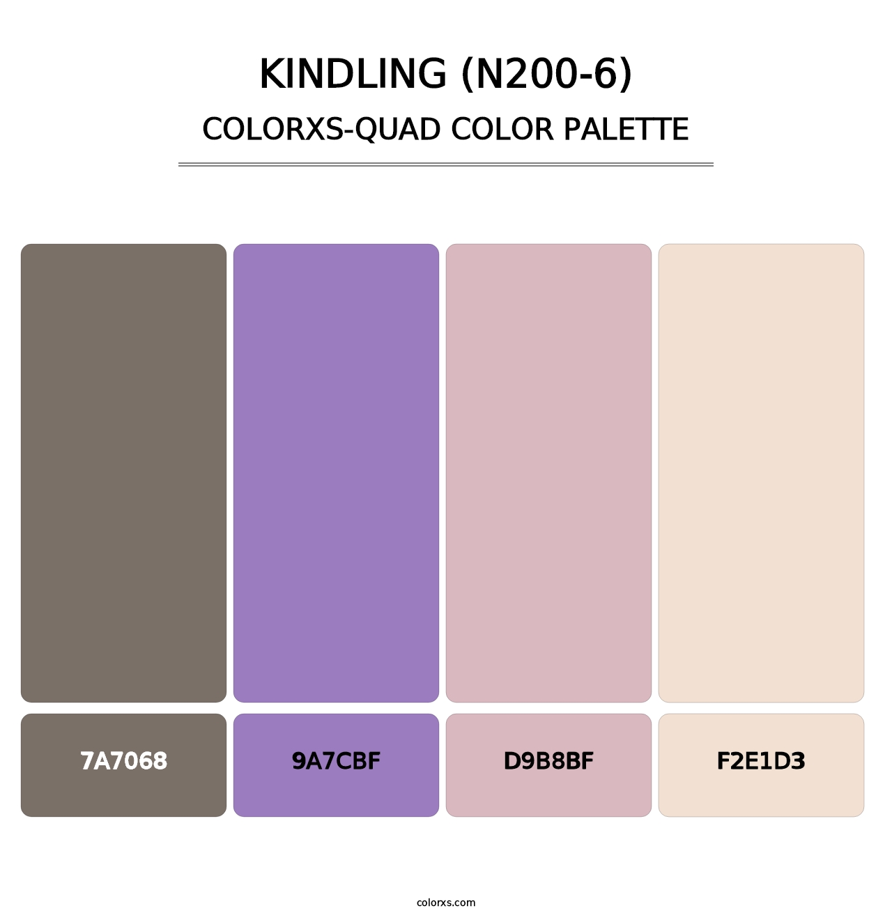 Kindling (N200-6) - Colorxs Quad Palette