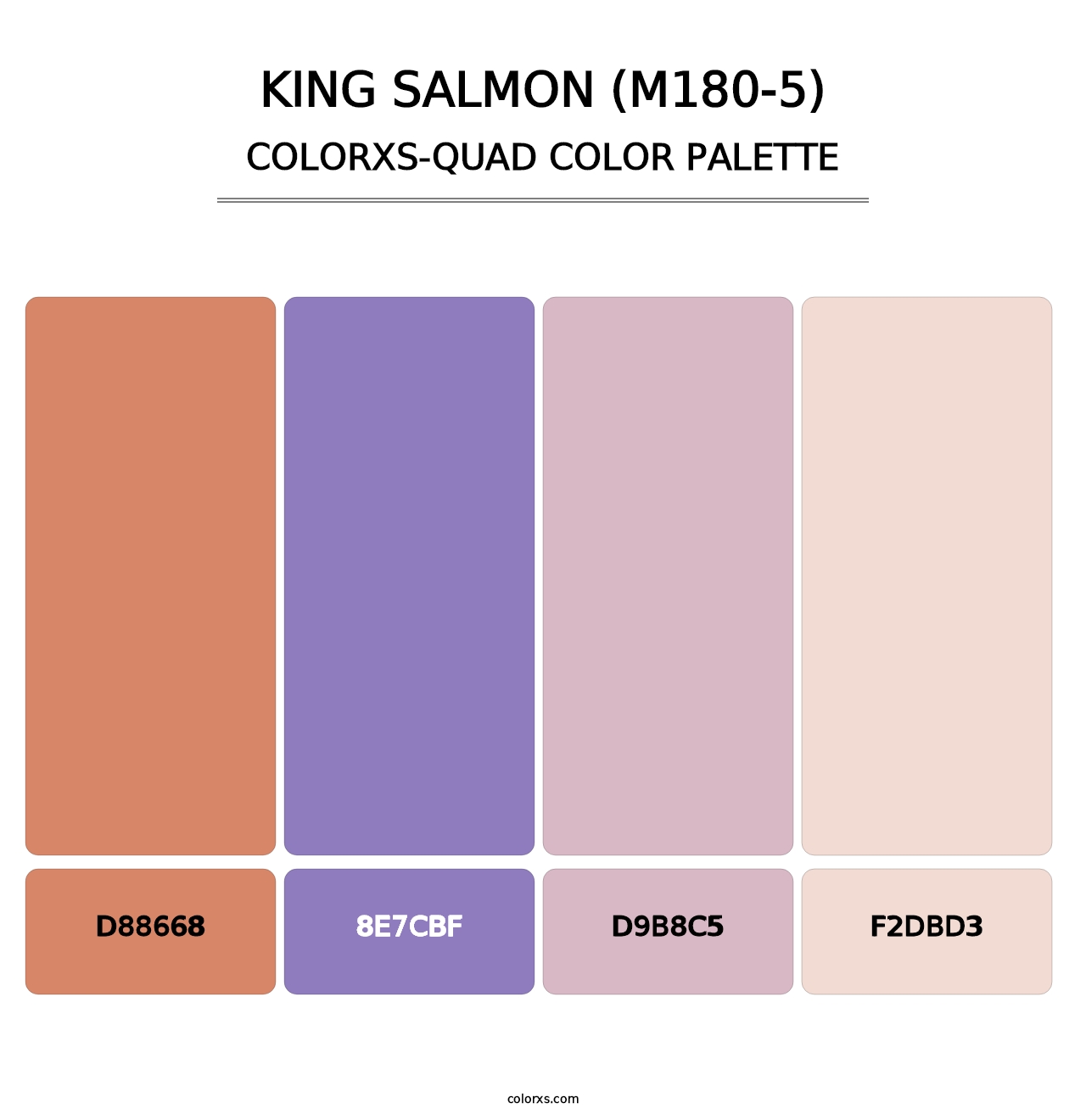 King Salmon (M180-5) - Colorxs Quad Palette