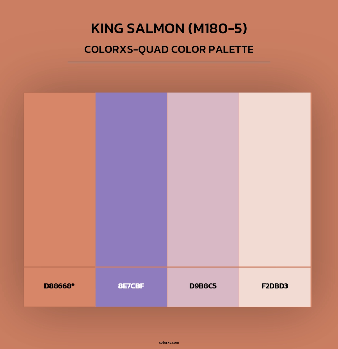 King Salmon (M180-5) - Colorxs Quad Palette