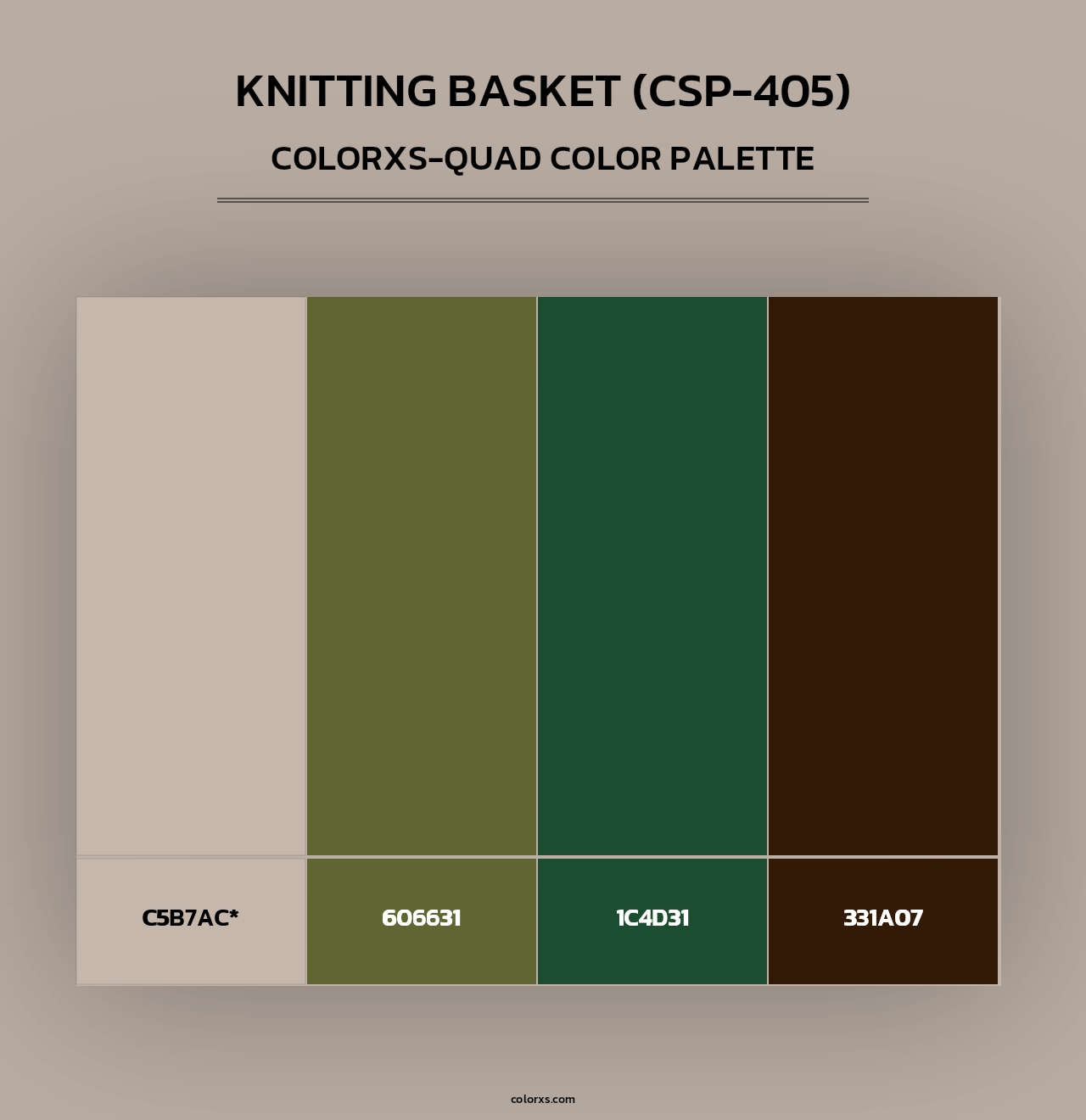 Knitting Basket (CSP-405) - Colorxs Quad Palette